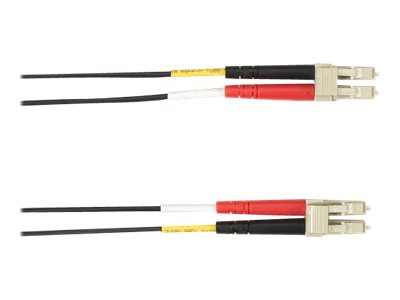 Black Box - Patch cable - LC multi-mode (M) to LC multi-mode (M) - 7 m - fiber optic - duplex - OM4 - plenum - black