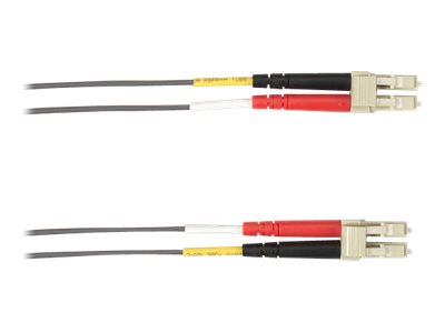 Black Box - Patch cable - LC single-mode (M) to LC single-mode (M) - 2 m - fiber optic - plenum - gray FOCMPSM-002M-LCLC-GR