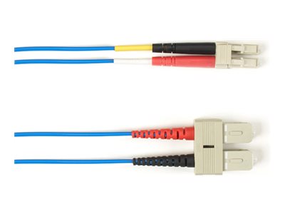 Black Box - Patch cable - LC single-mode (M) to LC single-mode (M) - 3.05 m - fiber optic - 9 / 125 micron - OFNP - plenum - FOCMPSM-LCLC-BL-10