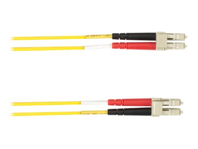 Black Box - Patch cable - LC single-mode (M) to LC single-mode (M) - 5 m - fiber optic - duplex - yellow FOLZHSM-005M-LCLC-YL