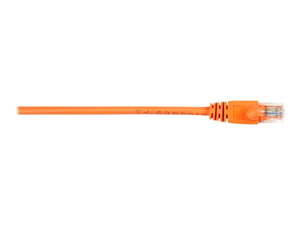 Black Box - Patch cable - RJ-45 (M) to RJ-45 (M) - 1 ft - UTP - CAT 6 - molded, snagless, stranded - orange (pack of 10)