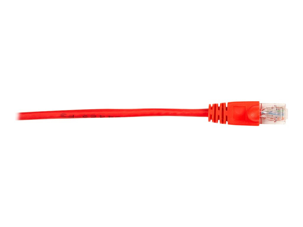 Black Box - Patch cable - RJ-45 (M) to RJ-45 (M) - 1 ft - UTP - CAT 6 - molded, snagless, stranded - red (pack of 10)