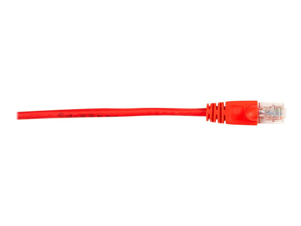 Black Box - Patch cable - RJ-45 (M) to RJ-45 (M) - 1 ft - UTP - CAT 6 - molded, snagless, stranded - red (pack of 25)