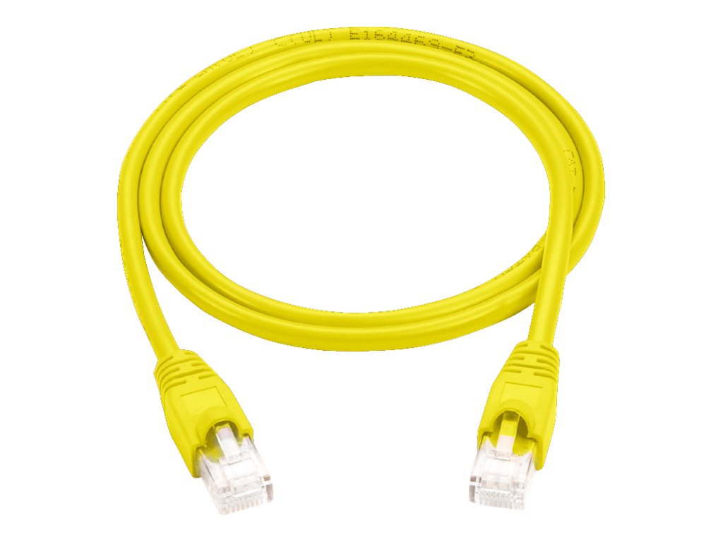 Black Box - Patch cable - RJ-45 (M) to RJ-45 (M) - 1 ft - UTP - CAT 6 - molded, snagless, stranded - yellow (pack of 10)
