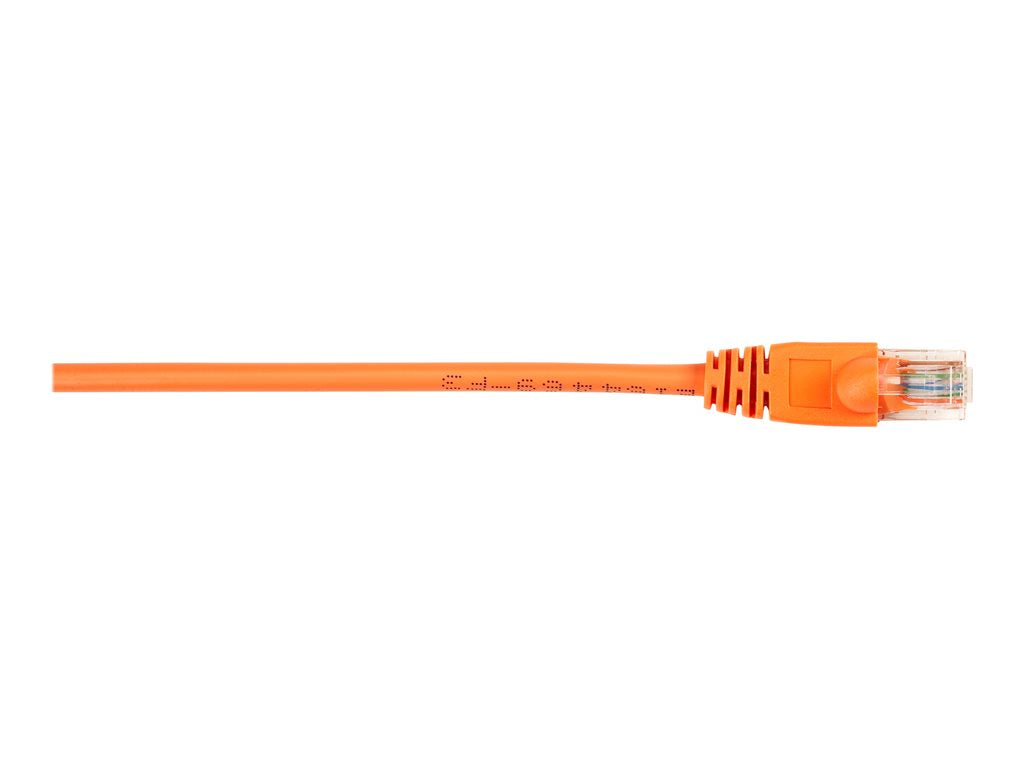 Black Box - Patch cable - RJ-45 (M) to RJ-45 (M) - 10 ft - UTP - CAT 5e - molded, snagless, stranded - orange (pack of