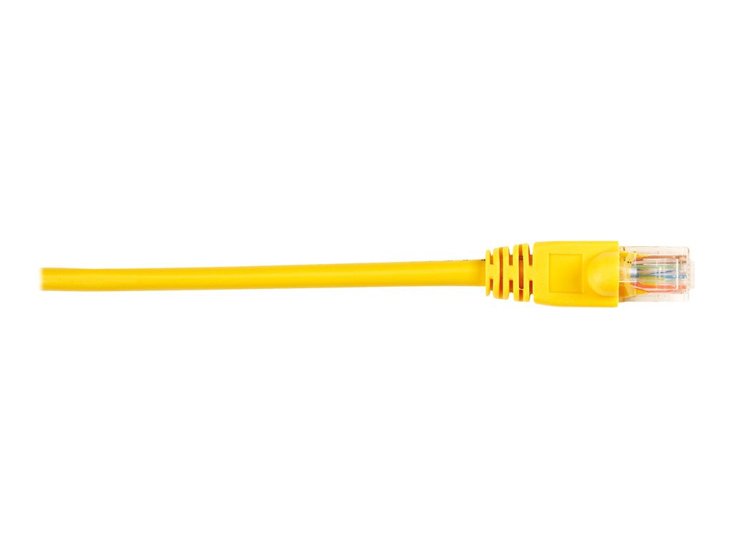 Black Box - Patch cable - RJ-45 (M) to RJ-45 (M) - 10 ft - UTP - CAT 5e - molded, snagless, stranded - yellow (pack of