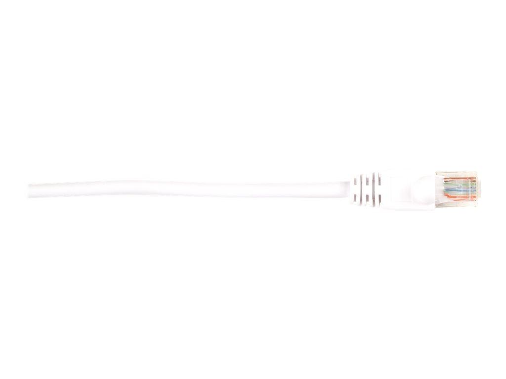 Black Box - Patch cable - RJ-45 (M) to RJ-45 (M) - 10 ft - UTP - CAT 6 - molded, snagless, stranded - white (pack of 5)