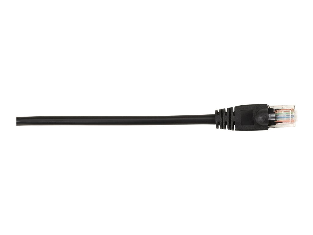 Black Box - Patch cable - RJ-45 (M) to RJ-45 (M) - 15 ft - UTP - CAT 5e - molded, snagless, stranded - black (pack of