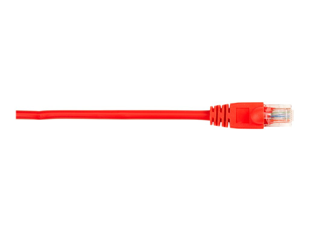 Black Box - Patch cable - RJ-45 (M) to RJ-45 (M) - 15 ft - UTP - CAT 5e - molded, snagless, stranded - red (pack of 25)