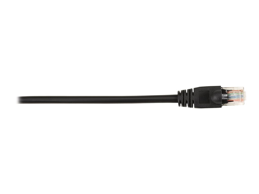 Black Box - Patch cable - RJ-45 (M) to RJ-45 (M) - 2 ft - UTP - CAT 5e - molded, snagless, stranded - black (pack of 10)