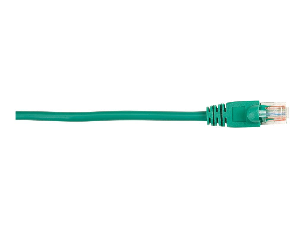 Black Box - Patch cable - RJ-45 (M) to RJ-45 (M) - 25 ft - UTP - CAT 5e - molded, snagless, stranded - green (pack of 5)