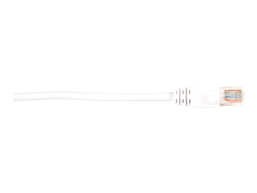 Black Box - Patch cable - RJ-45 (M) to RJ-45 (M) - 25 ft - UTP - CAT 5e - molded, snagless, stranded - white (pack of