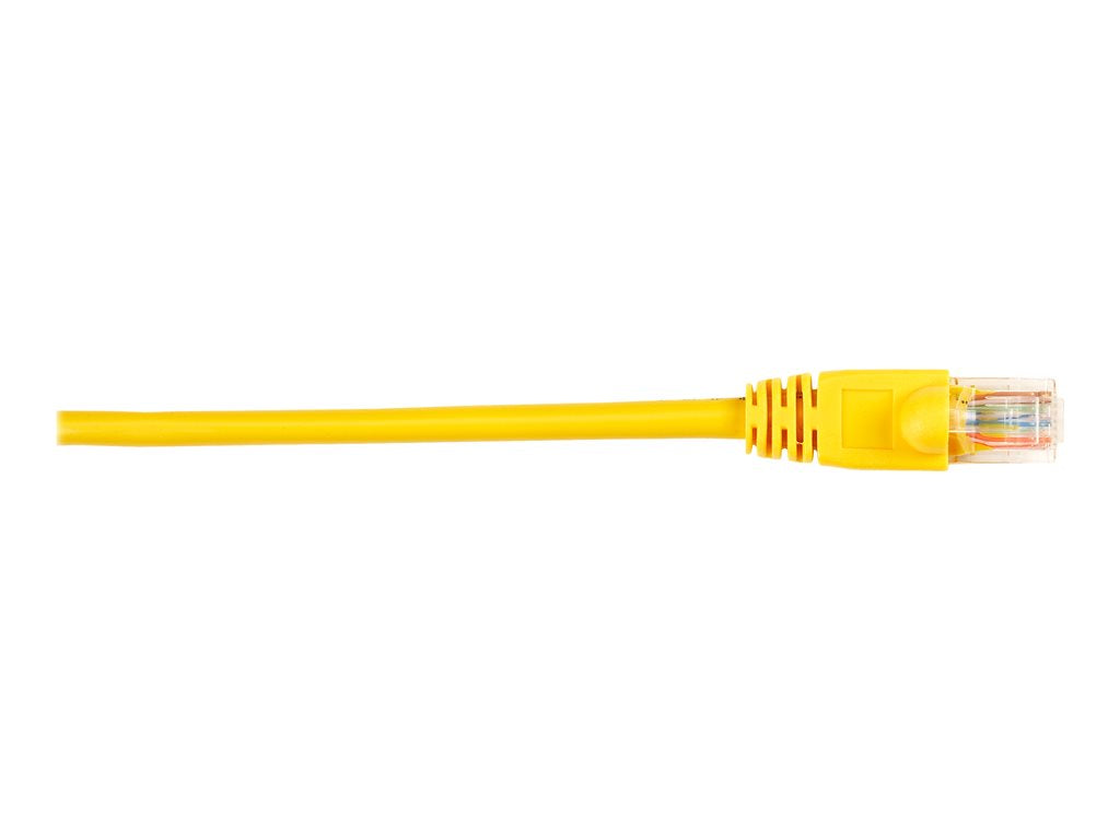 Black Box - Patch cable - RJ-45 (M) to RJ-45 (M) - 25 ft - UTP - CAT 5e - molded, snagless, stranded - yellow (pack of