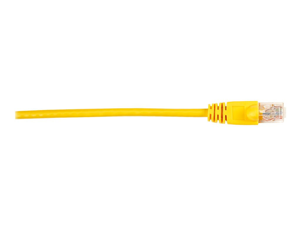Black Box - Patch cable - RJ-45 (M) to RJ-45 (M) - 25 ft - UTP - CAT 6 - molded, snagless, stranded - yellow (pack of 5)
