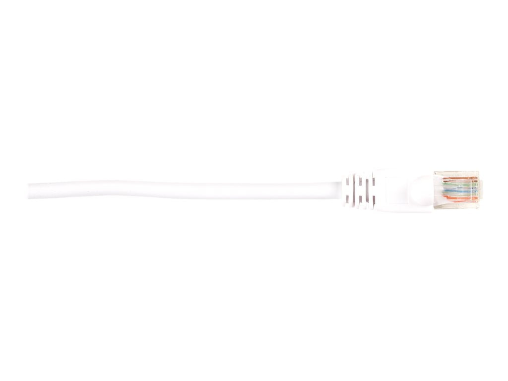 Black Box - Patch cable - RJ-45 (M) to RJ-45 (M) - 3 ft - UTP - CAT 5e - molded, snagless, stranded - white (pack of 5)