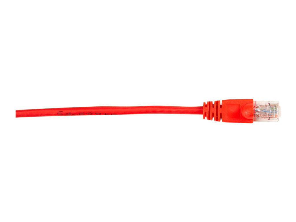 Black Box - Patch cable - RJ-45 (M) to RJ-45 (M) - 3 ft - UTP - CAT 6 - molded, snagless, stranded - red (pack of 25)