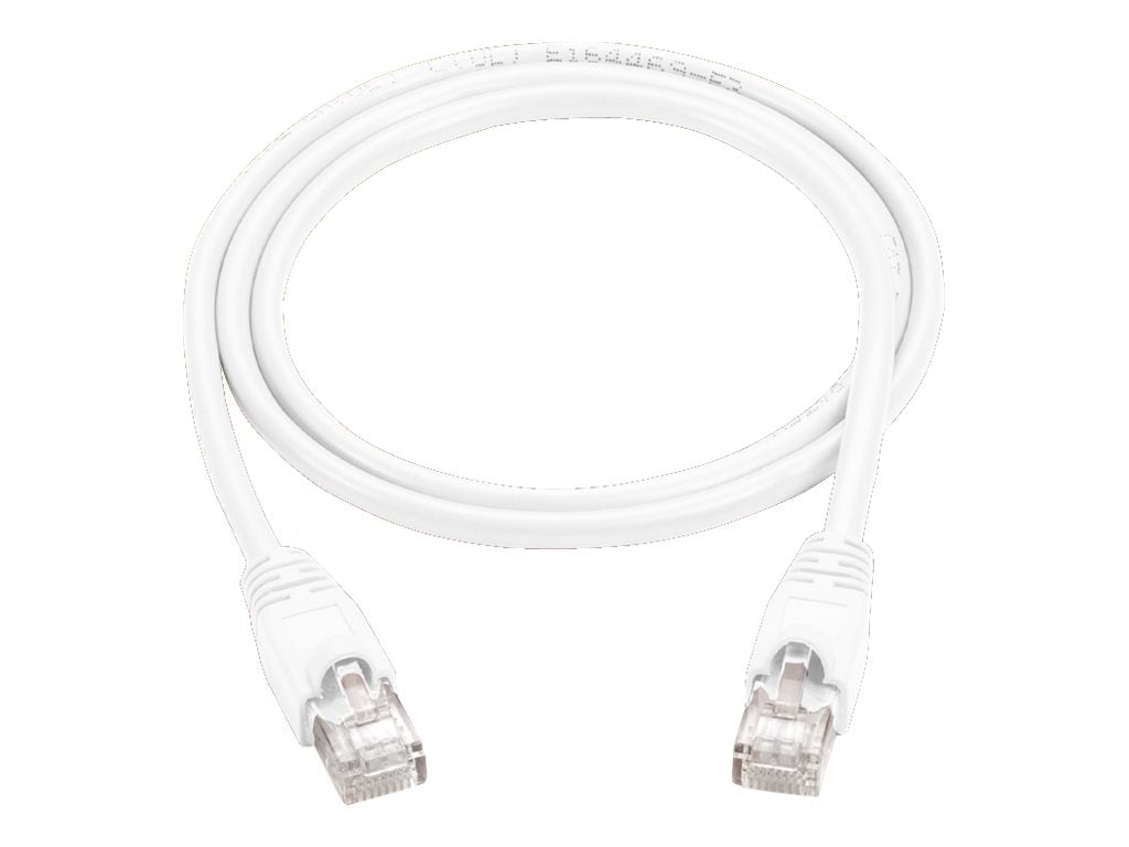 Black Box - Patch cable - RJ-45 (M) to RJ-45 (M) - 3 ft - UTP - CAT 6 - molded, snagless, stranded - white (pack of 10)