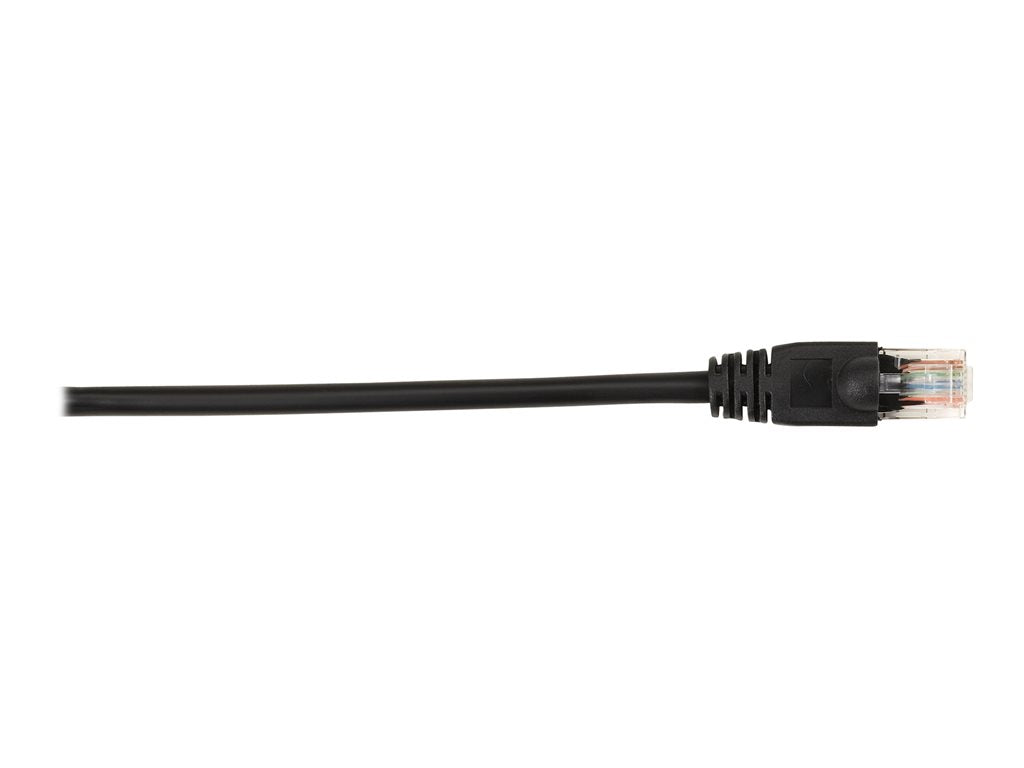 Black Box - Patch cable - RJ-45 (M) to RJ-45 (M) - 4 ft - UTP - CAT 6 - molded, snagless, stranded - black (pack of 5)