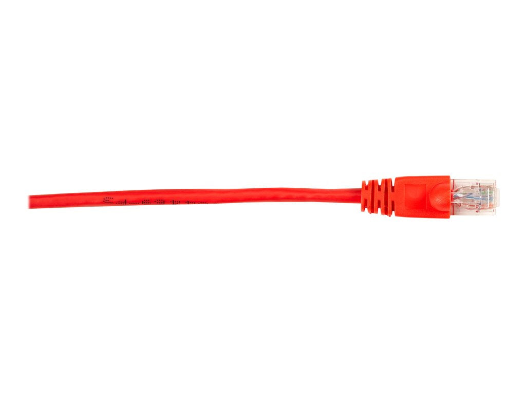 Black Box - Patch cable - RJ-45 (M) to RJ-45 (M) - 5 ft - UTP - CAT 6 - molded, snagless, stranded - red (pack of 25)