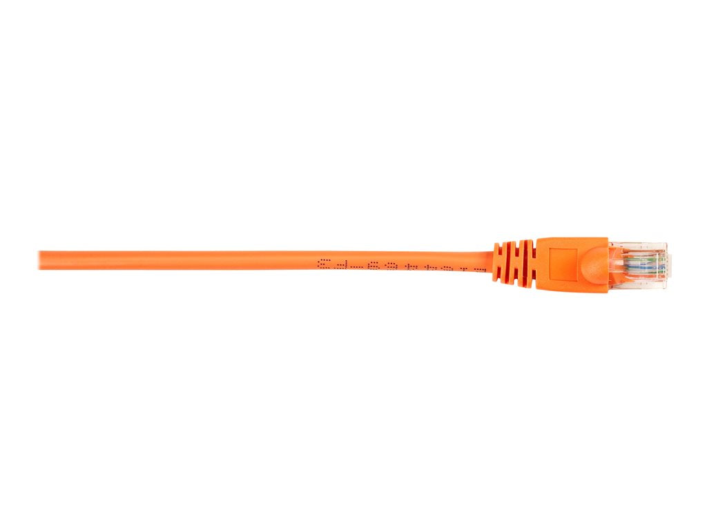 Black Box - Patch cable - RJ-45 (M) to RJ-45 (M) - 7 ft - UTP - CAT 6 - molded, snagless, stranded - orange (pack of 10)