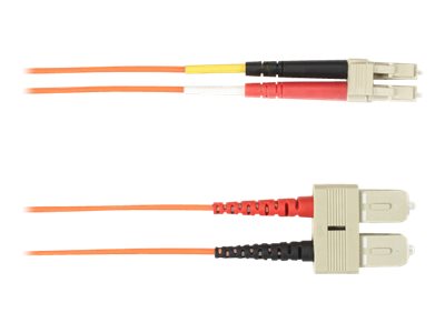 Black Box - Patch cable - SC multi-mode (M) to LC multi-mode (M) - 2 m - fiber optic - duplex - orange