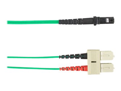 Black Box - Patch cable - SC multi-mode (M) to MT-RJ multi-mode (M) - 3 m - fiber optic - green FOLZH62-003M-SCMT-GN