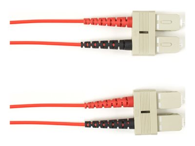 Black Box - Patch cable - SC multi-mode (M) to SC multi-mode (M) - 3.04 m - fiber optic - 50 / 125 micron - OM3 - halogen-free FOLZH10-SCSC-RD-10
