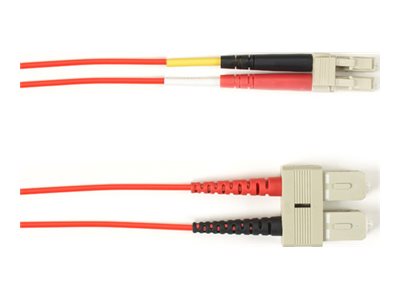 Black Box - Patch cable - SC single-mode (M) to LC single-mode (M) - 0.914 m - fiber optic - 9 / 125 micron - OS2 - halogen-free FOLZHSM-SCLC-RD-3