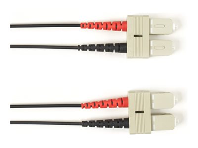 Black Box - Patch cable - SC single-mode (M) to SC single-mode (M) - 25 m - fiber optic - 9 / 125 micron - OS2 - halogen-free FOLZHSM-SCSC-BK-82