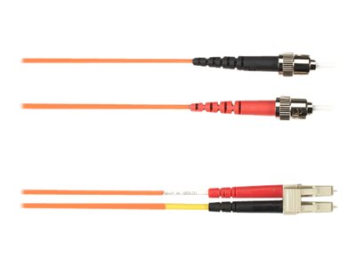 Black Box - Patch cable - ST multi-mode (M) to LC multi-mode (M) - 15 m - fiber optic - 50 / 125 micron - orange