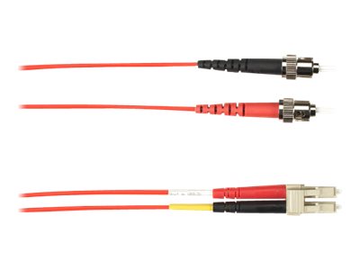 Black Box - Patch cable - ST multi-mode (M) to LC multi-mode (M) - 2 m - fiber optic - duplex - red FOLZHM4-002M-STLC-RD