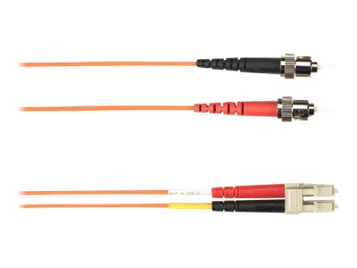 Black Box - Patch cable - ST multi-mode (M) to LC multi-mode (M) - 3 m - fiber optic - 50 / 125 micron - orange