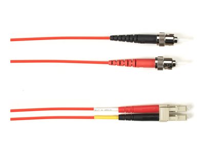 Black Box - Patch cable - ST multi-mode (M) to LC multi-mode (M) - 3.05 m - fiber optic - 50 / 125 micron - OM4 - halogen-free FOLZHM4-STLC-RD-10
