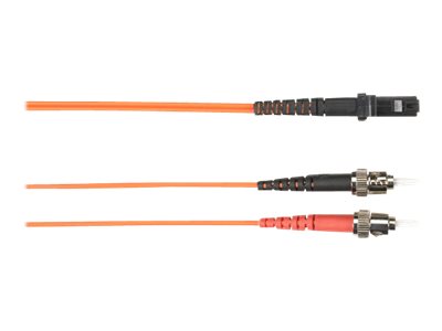 Black Box - Patch cable - ST multi-mode (M) to MT-RJ multi-mode (M) - 2 m - fiber optic - 62.5 / 125 micron - orange FOCMR62-002M-STMT-OR