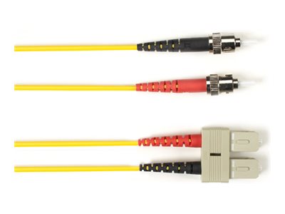 Black Box - Patch cable - ST multi-mode (M) to SC multi-mode (M) - 10.1 m - fiber optic - 62.5 / 125 micron - halogen-free - FOLZH62-STSC-YL-33