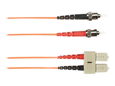 Black Box - Patch cable - ST single-mode (M) to SC single-mode (M) - 1 m - fiber optic - duplex - orange