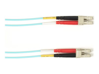 Black Box - Patch cable - TAA Compliant - LC multi-mode (M) to LC multi-mode (M) - 15.24 m - fiber optic - duplex - 50 / 125 FOCMR50-LCLC-AQ-50
