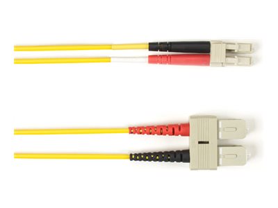 Black Box - Patch cable - TAA Compliant - SC multi-mode (M) to LC multi-mode (M) - 20.1 m - fiber optic - duplex - 62.5 / 125 FOLZH62-SCLC-YL-66