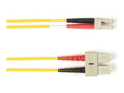 Black Box - Patch cable - TAA Compliant - SC multi-mode (M) to LC multi-mode (M) - 2.13 m - fiber optic - duplex - 62.5 / 125 FOCMR62-SCLC-YL-7