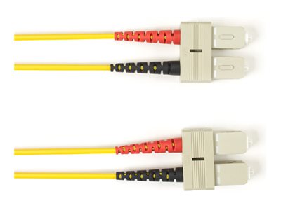 Black Box - Patch cable - TAA Compliant - SC multi-mode (M) to SC multi-mode (M) - 4.27 m - fiber optic - duplex - 50 / 125 micron FOLZH50-SCSC-YL-14