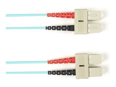 Black Box - Patch cable - TAA Compliant - SC multi-mode (M) to SC multi-mode (M) - 5.18 m - fiber optic - duplex - 50 / 125 micron FOLZHM4-SCSC-RD-17