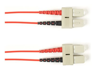 Black Box - Patch cable - TAA Compliant - SC multi-mode (M) to SC multi-mode (M) - 7 m - fiber optic - duplex - 50 / 125 micron FOLZH10-SCSC-RD-23