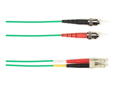 Black Box - Patch cable - TAA Compliant - ST single-mode (M) to LC single-mode (M) - 5.18 m - fiber optic - 9 / 125 micron - FOCMPSM-STLC-GN-17