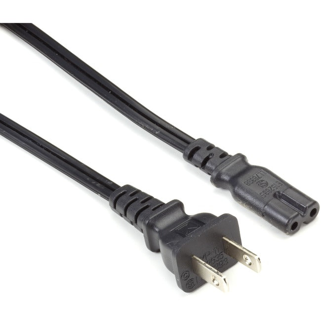 Black Box Power Cord - 18AWG, NEMA 1-15P to IEC-C7, 6-ft. (1.83-m.) EPXR09