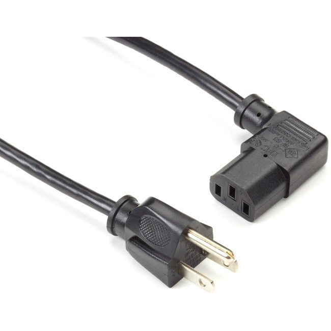 Black Box Power Cord - NEMA 5-15P to IEC-60320-C13 (Right-Angle), 6-ft. EPXR13
