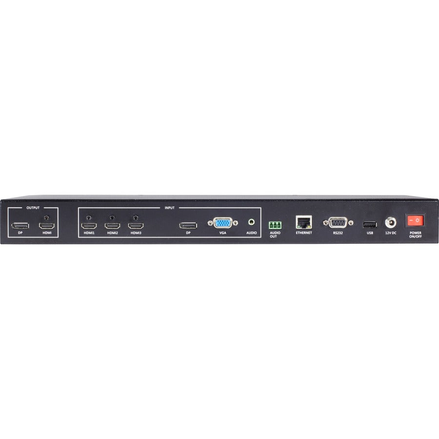Black Box Quad MultiViewer - 4K60, HDMI, DisplayPort, VGA, 5x1