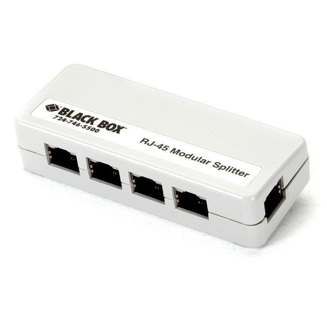 Black Box RJ-45 Modular Splitter, 5-Position, 8 x 8, Shielded, B Pinning FM815-R2