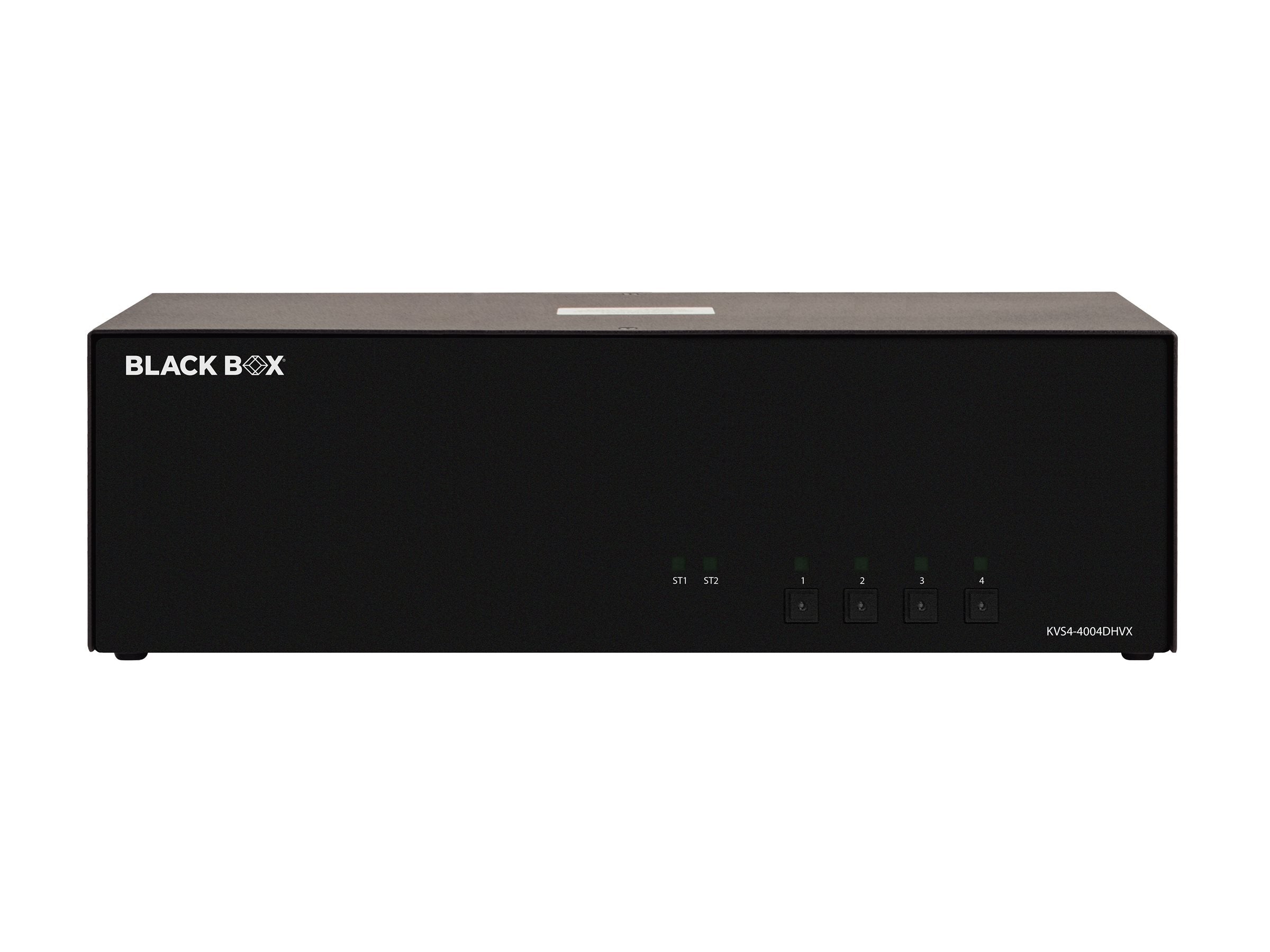 Black Box SECURE KVS4-4004DHVX - KVM / audio switch - NIAP 4.0 certified, quad-monitor, DVI, HDMI, DisplayPort, CAC - 4 x KVM