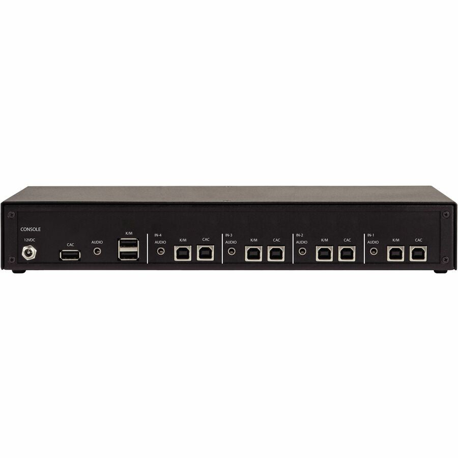 Black Box Secure NIAP 4.0 Certified KM Switch - CAC - 4 Computer(s) - 1 Local User(s) -
