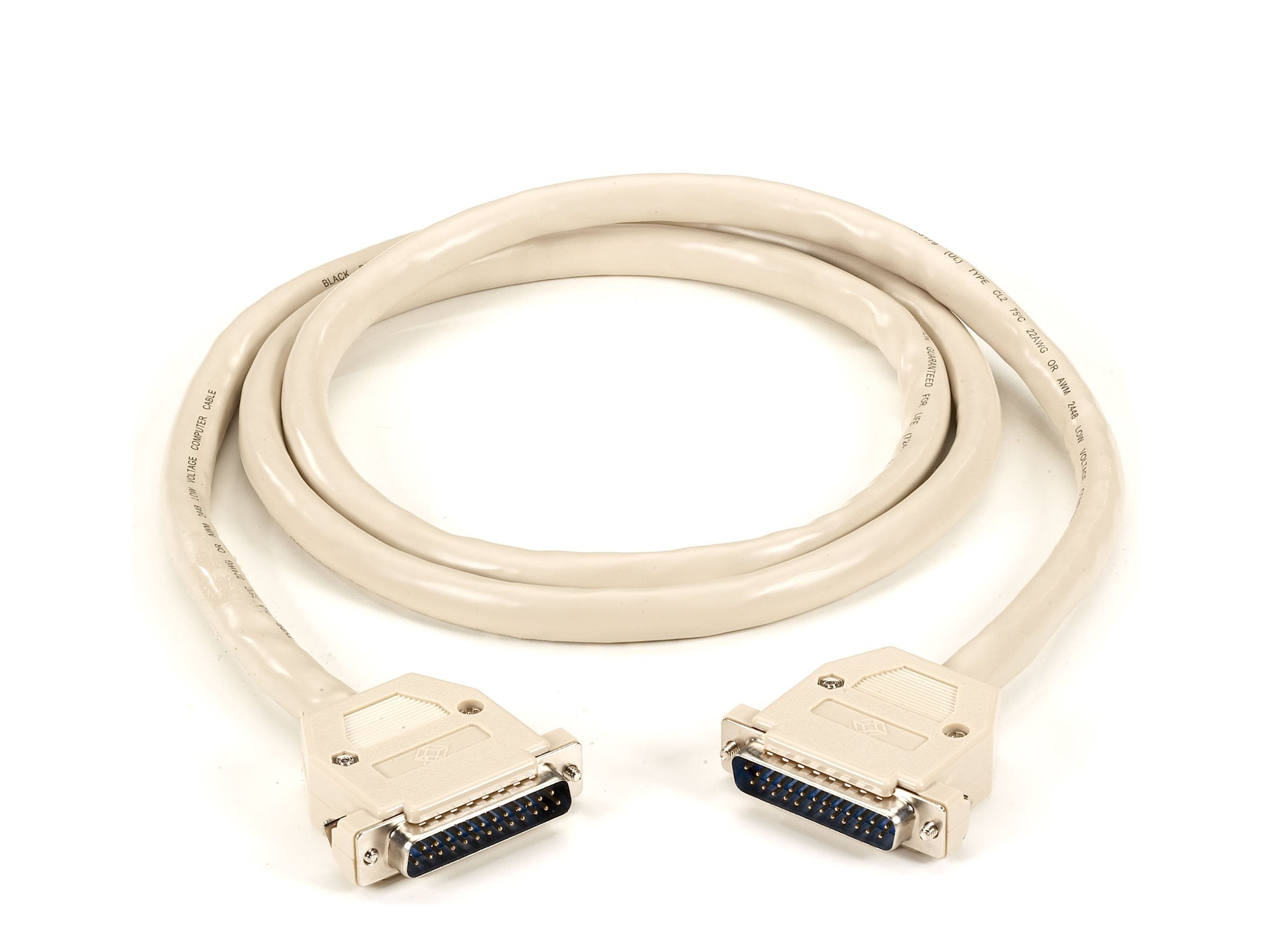 Black Box - Serial cable - DB-25 (M) to DB-25 (M) - 10 ft - stranded ECM25C-MM-10
